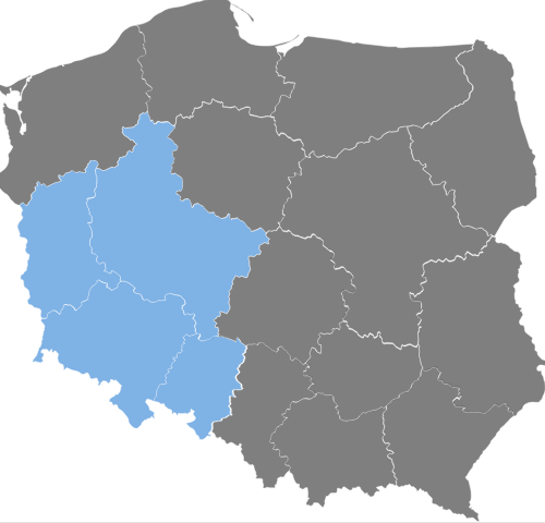 Mapa Oddział Wrocław